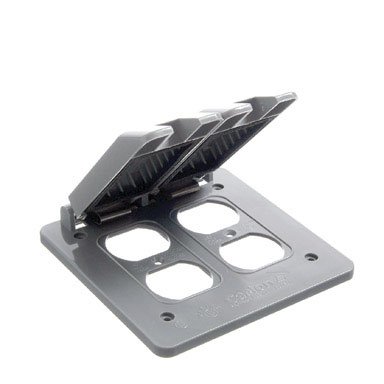 セール 新品 LOST CONTROL Utility Cover All 2 2-Gang Weatherproof Cover, 2-Toggle, Gray - Wall Light